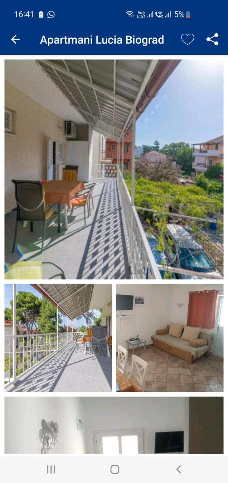 Apartmani Lucia Biograd Biograd Na Moru Exteriér fotografie